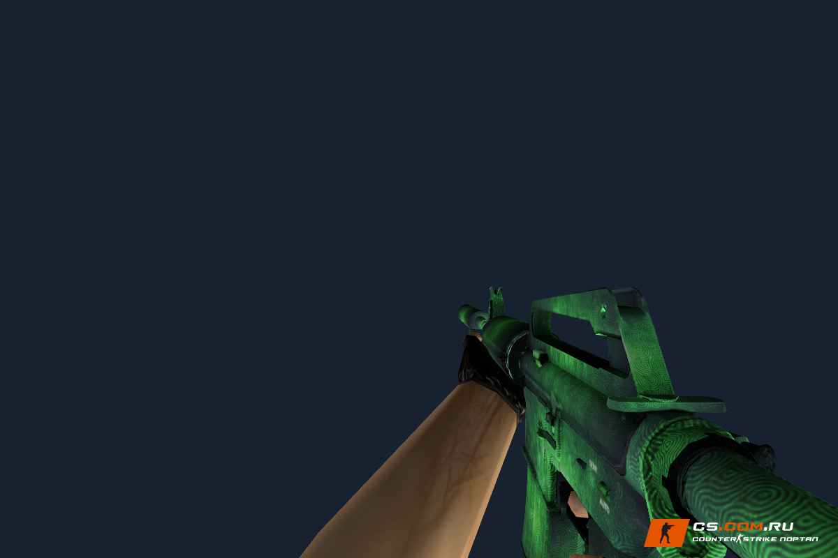 M4A1 Зеленая гравировка для CS 1.6