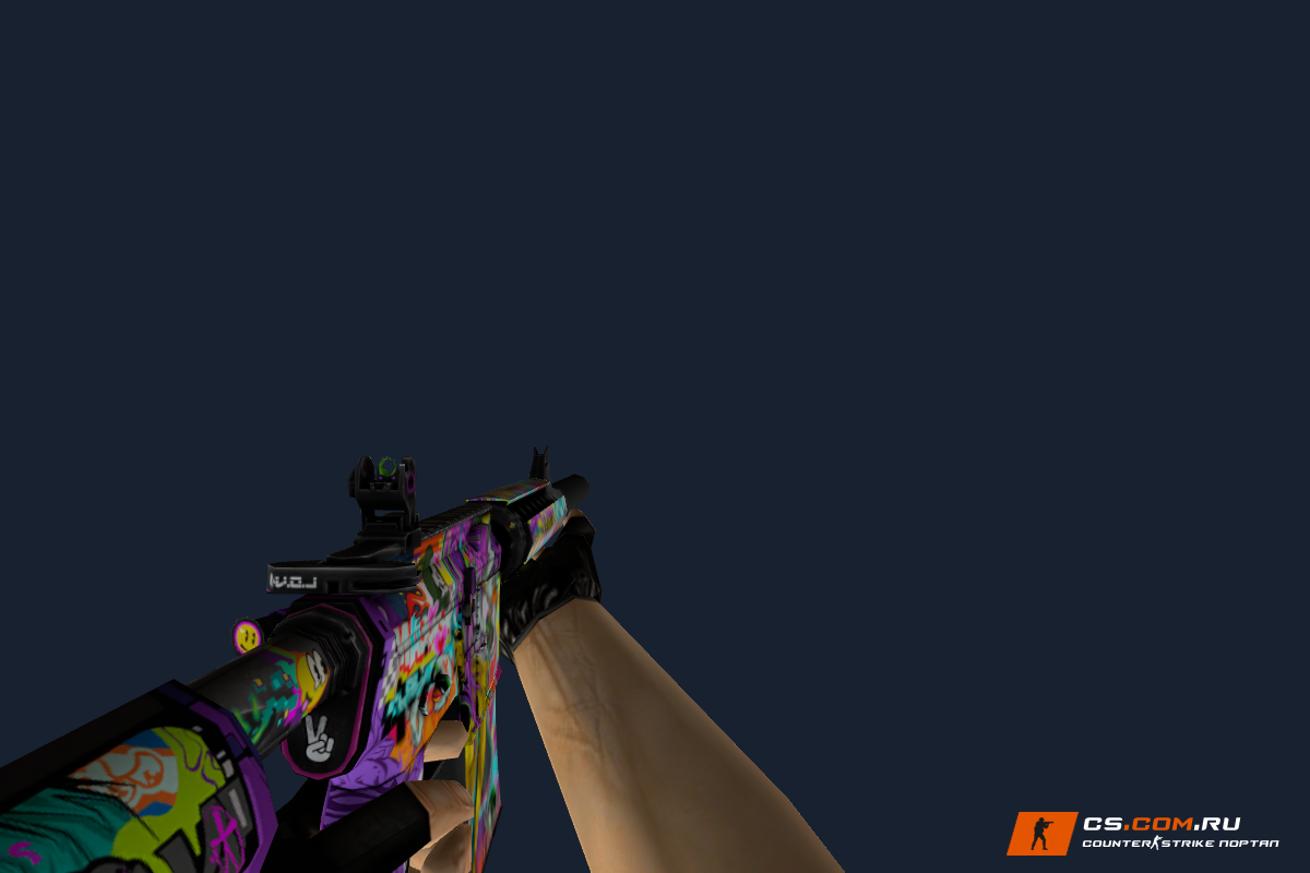 M4A4 В живом цвете (In Living Color) для CS 1.6