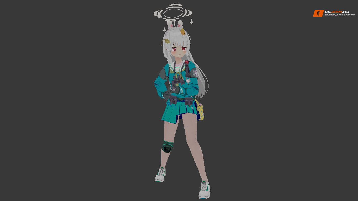 Женская модель Anime Rabbit в коротком костюме для CS 1.6