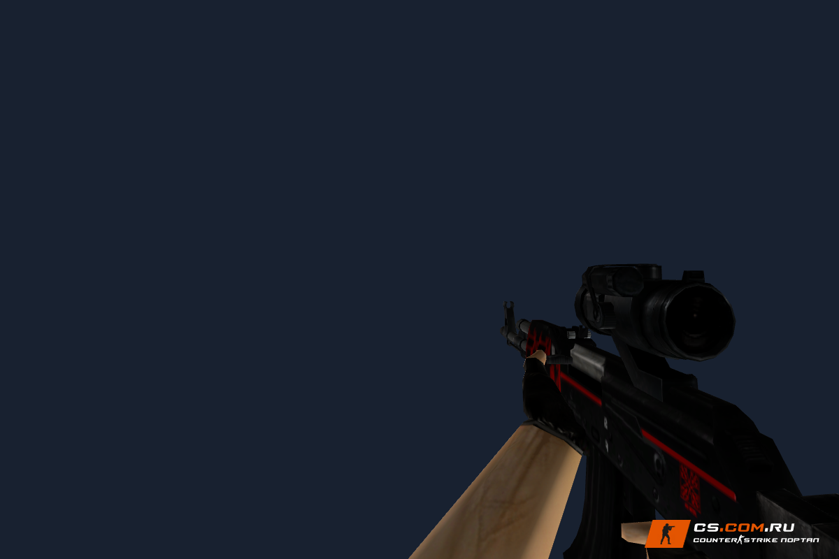 AK74 Красная линия для CS 1.6