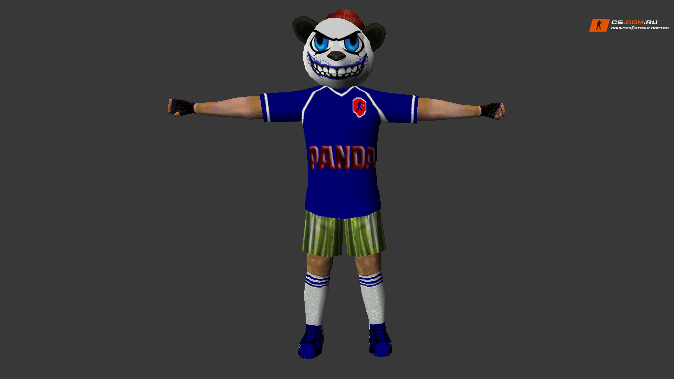 Мужская модель Crazy Panda для CS 1.6