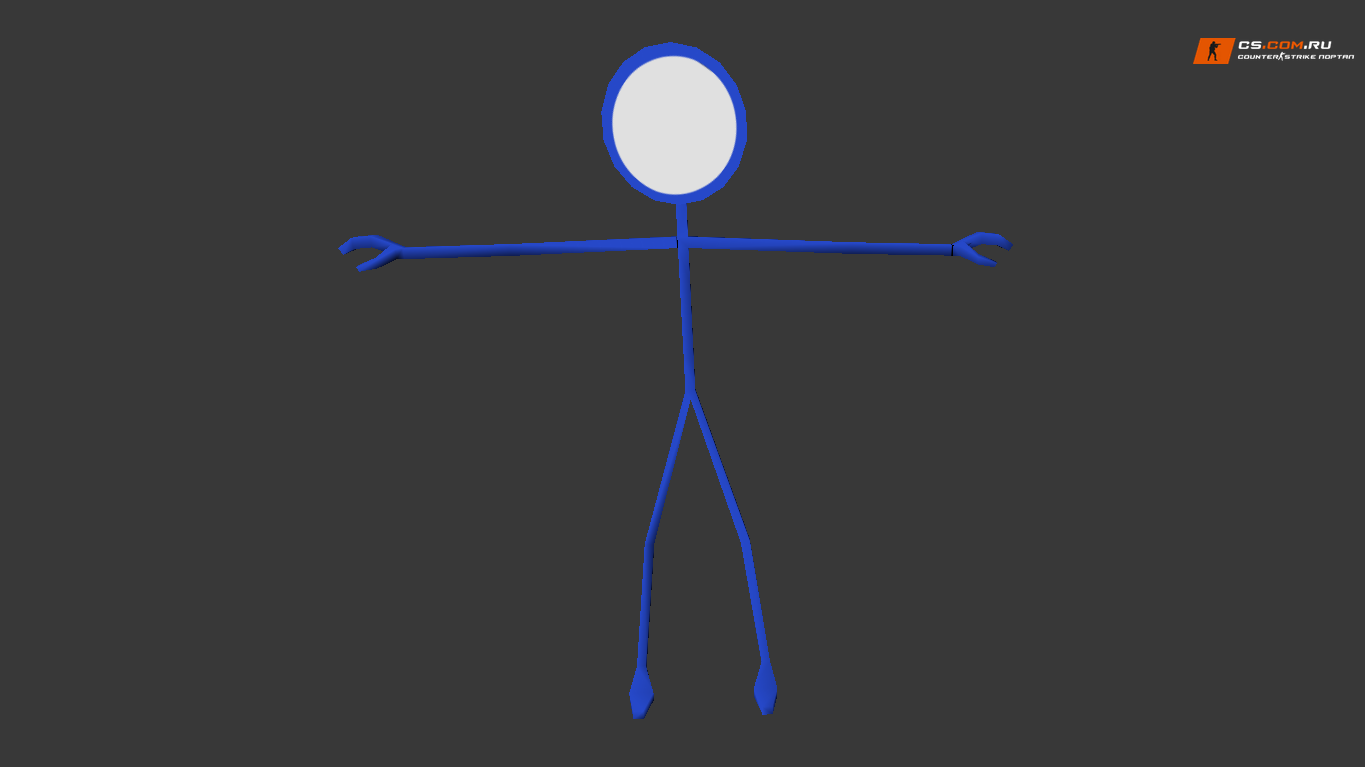 Мужская модель Stickman для CS 1.6