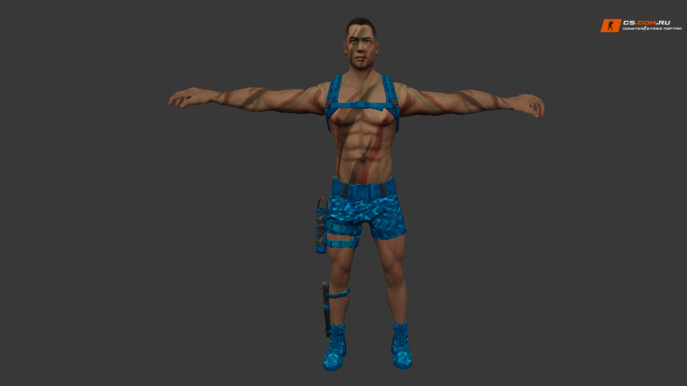 Мужская модель Wild Soldier для CS 1.6
