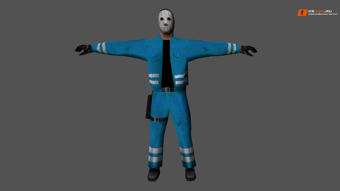Набор моделей Jason в четырёх расцветках с хоккейной маской для CS 1.6