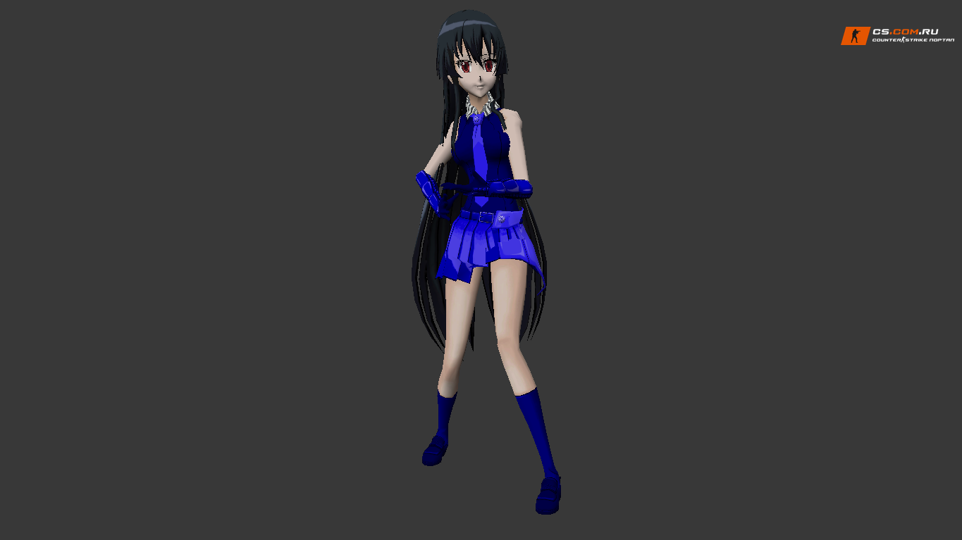 Женская модель Anime Girl в коротком платье для CS 1.6