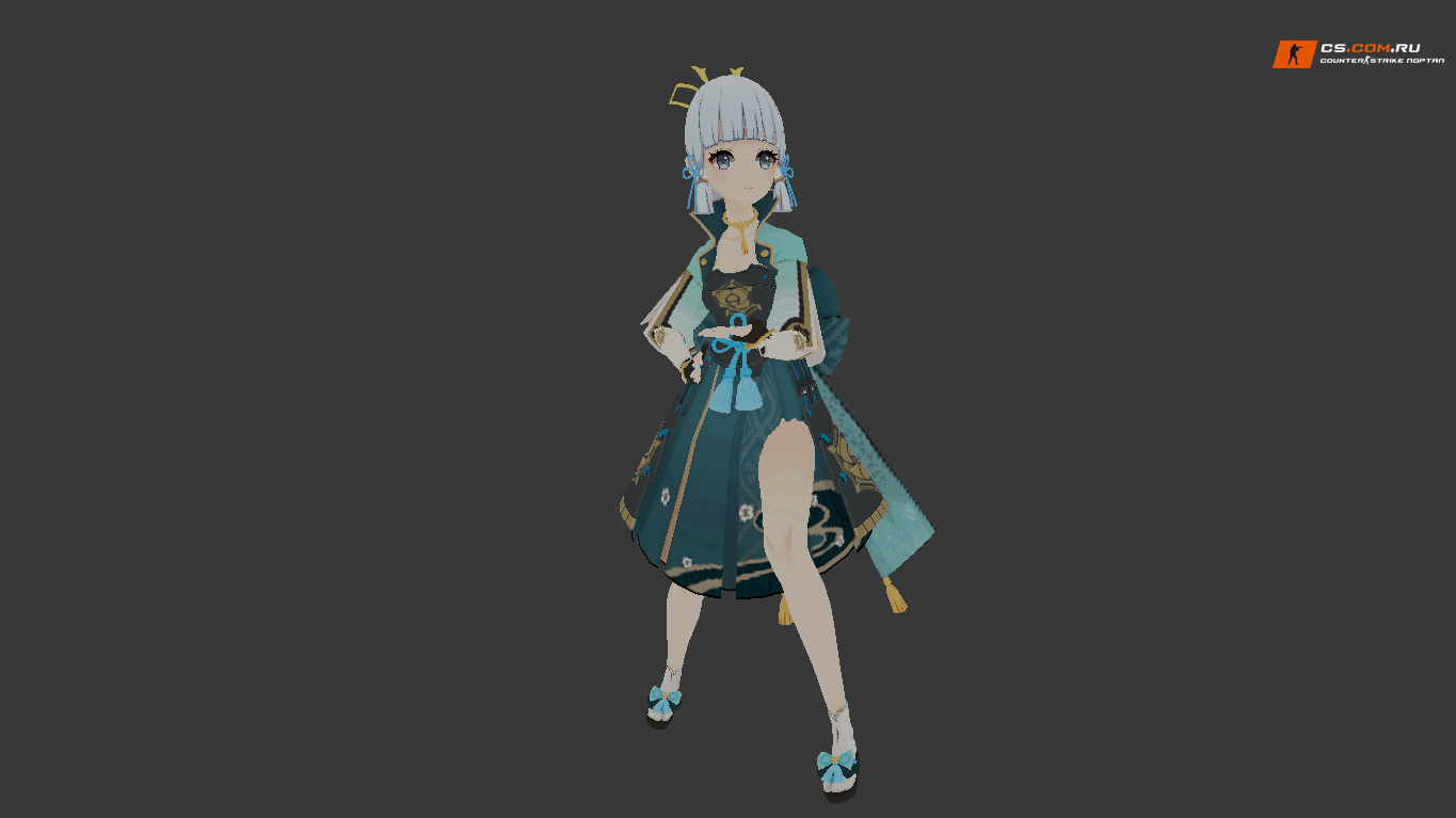 Женская модель Ayaka Genshin для CS 1.6