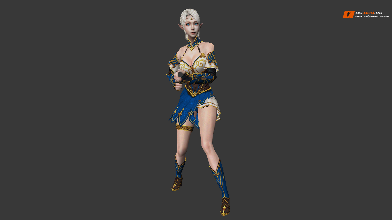 Женская модель Elf Natasha для CS 1.6 — комплект CT, TT и united