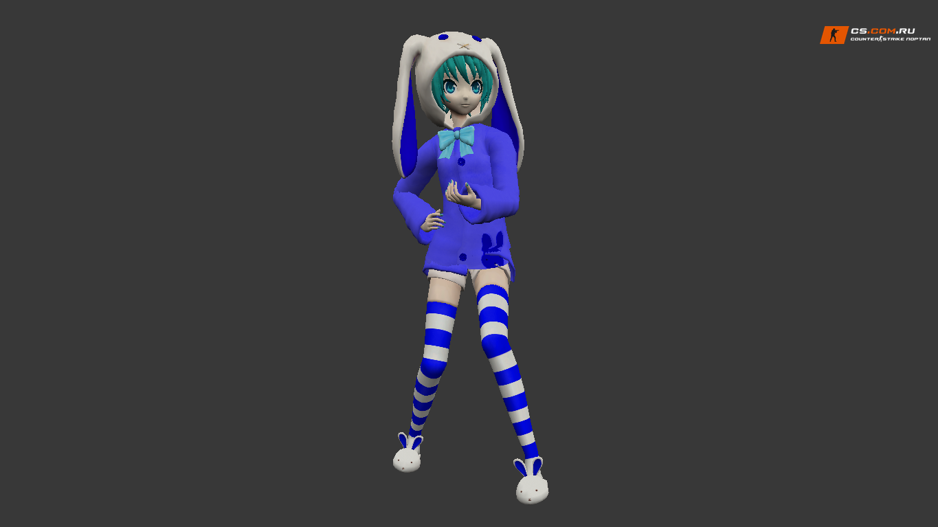 Женская модель Miku Rabbit для CS 1.6