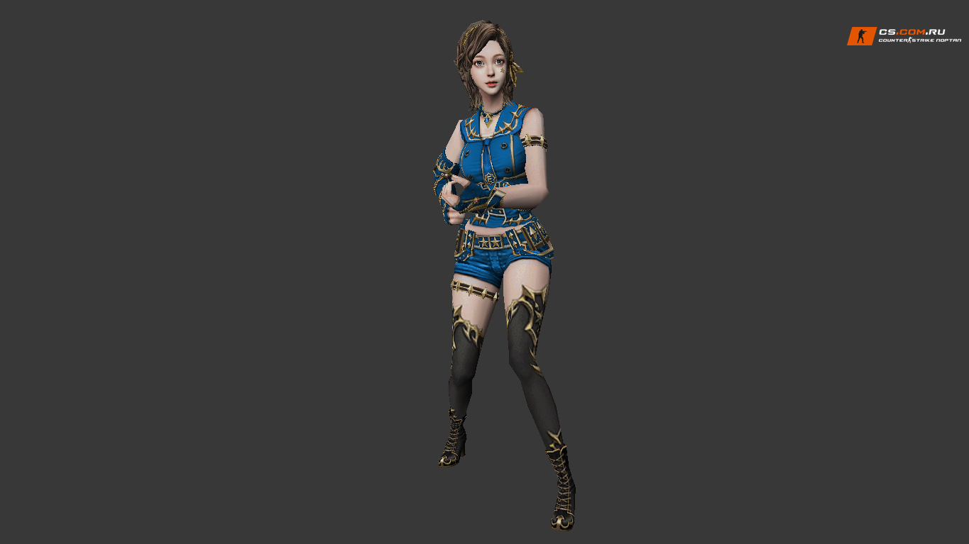 Женская модель Private Erica для CS 1.6 — комплект CT, TT и united